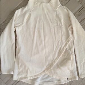 T by Talbots Cream Long Sleeve Sweater Top S